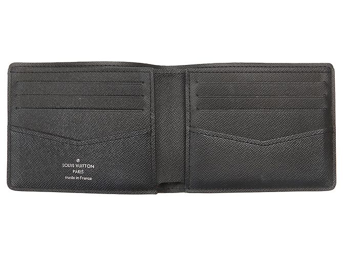 Louis Vuitton Black Damier Graphite Slender Wallet Schwarz - Ansicht 8