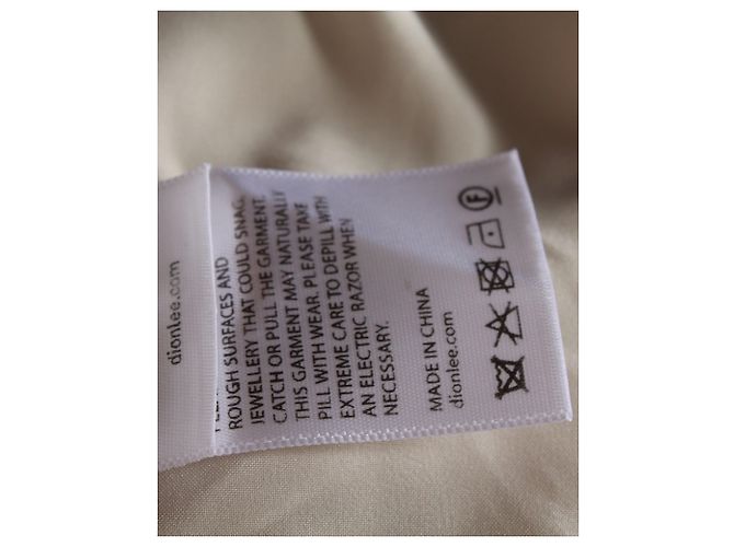 Autre Marque Dion Lee Cady Cocoon Mantel aus hellgrünem Acetat - Ansicht 4