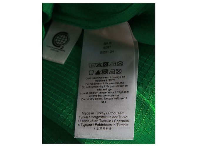 Camisa Ganni Ripstop Kelly de viscosa verde - vista 4