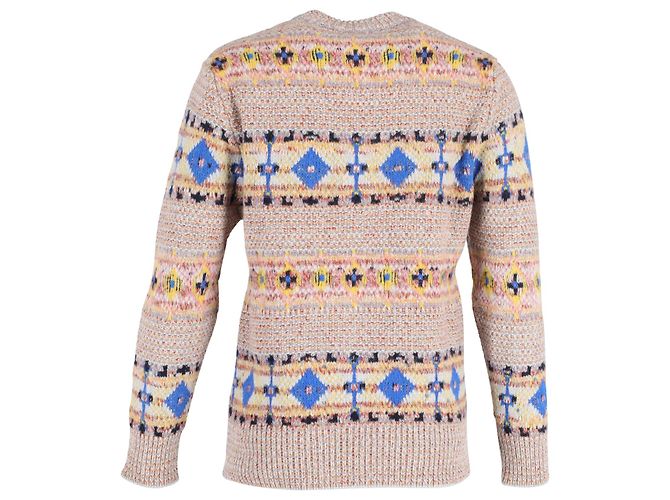 Victoria Beckham Fair Isle Strickpullover aus mehrfarbiger Wolle Python drucken - Ansicht 3
