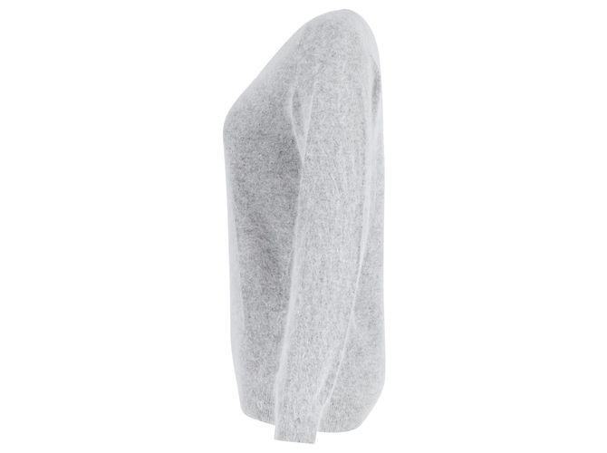 Suéter de punto cepillado de Acne Studios en mohair gris Castaño - vista 2
