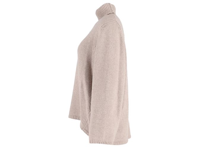 Totême Toteme-Rollkragenpullover aus beiger Wolle - Ansicht 2