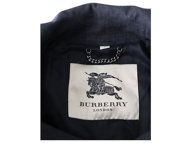 Casaco forrado Burberry em algodão cinza - vista 4