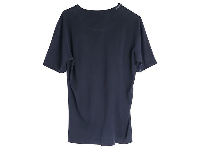 T-shirt girocollo Dolce & Gabbana in cotone Blu Navy - vista 2