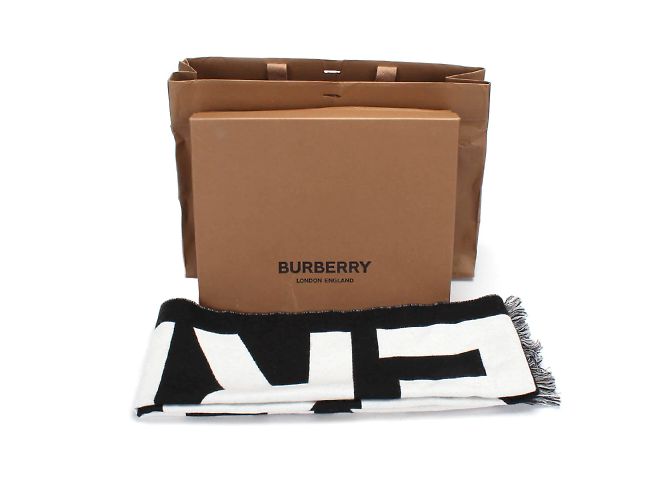 Burberry Wollschal mit Logo - Ansicht 7