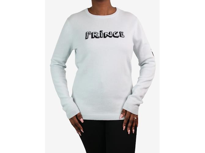 Bella Freud Mint Prince Pullover – Größe L Blau - Ansicht 3