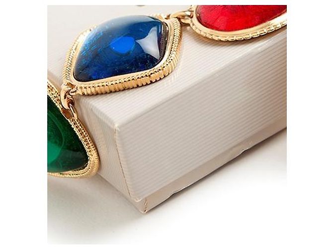Collana con placca multicolore Kenneth Jay Lane - vista 3