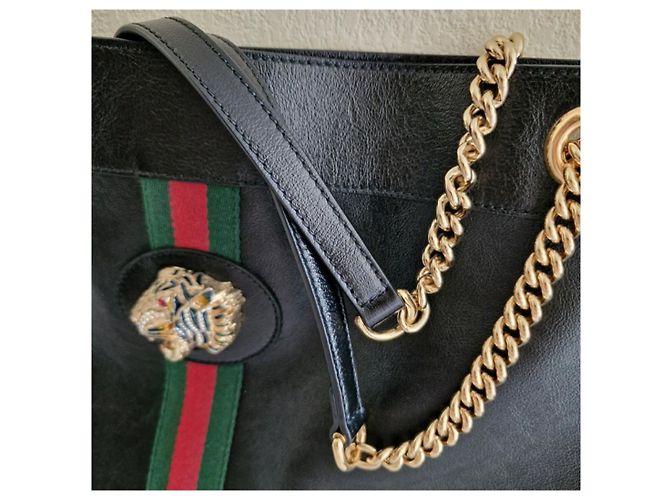 Borsa Gucci in pelle nera Nero - vista 7