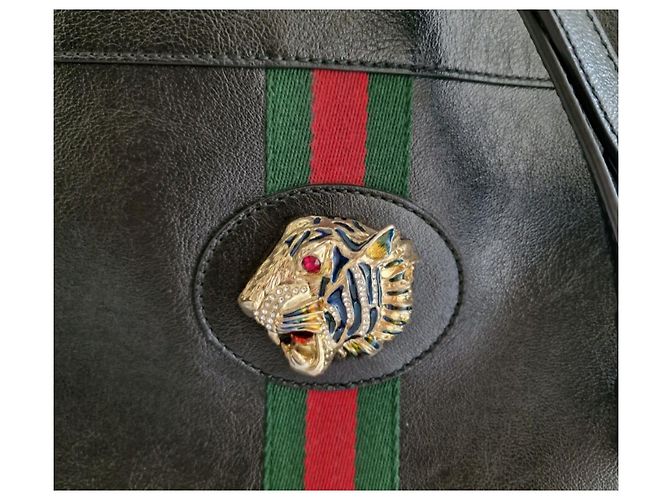 Borsa Gucci in pelle nera Nero - vista 8
