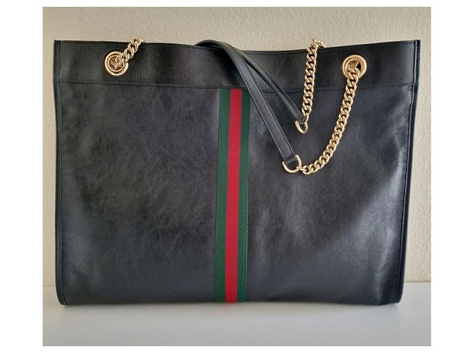 Borsa Gucci in pelle nera Nero - vista 9