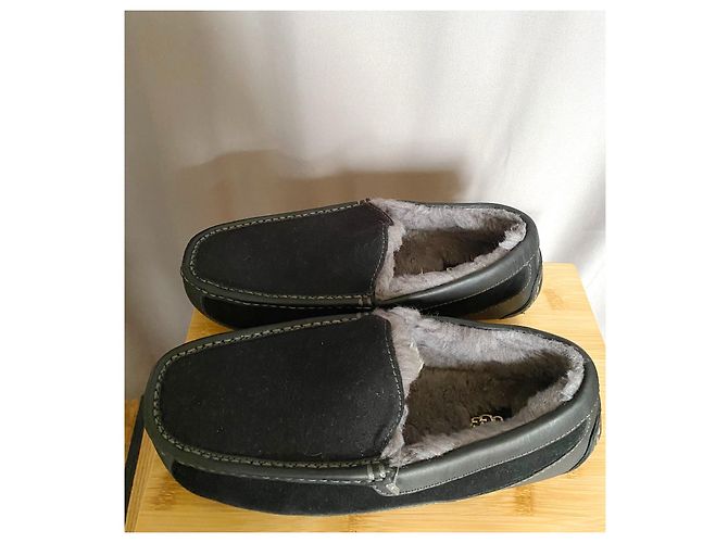 Nuovo Ascot UGG Mocassini foderati in pura pelliccia Nero - vista 4