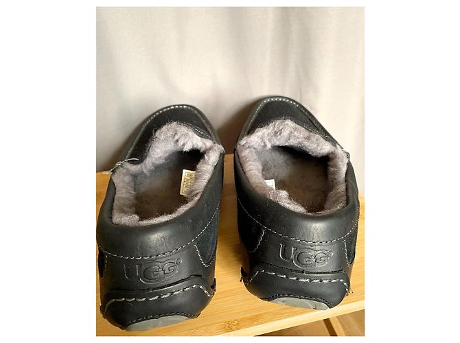 Nuovo Ascot UGG Mocassini foderati in pura pelliccia Nero - vista 6