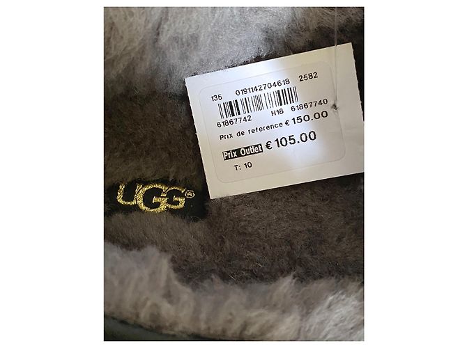 Nuovo Ascot UGG Mocassini foderati in pura pelliccia Nero - vista 7