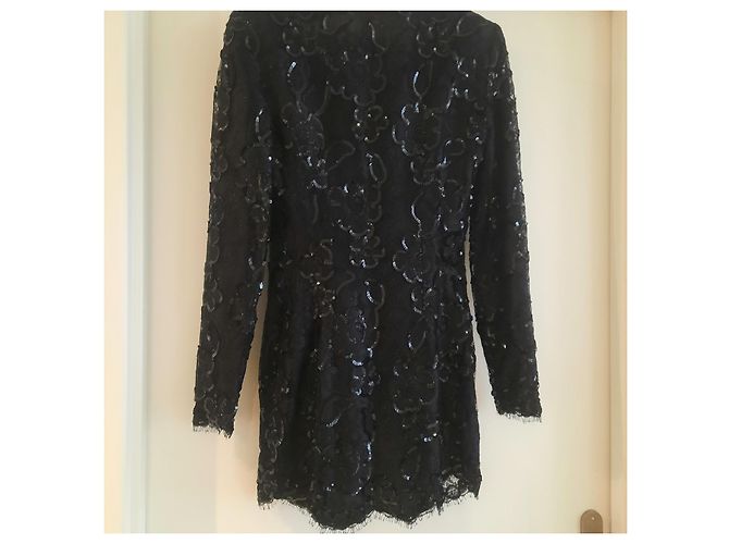Georges Rech - Giacca nera con paillettes Nero - vista 2