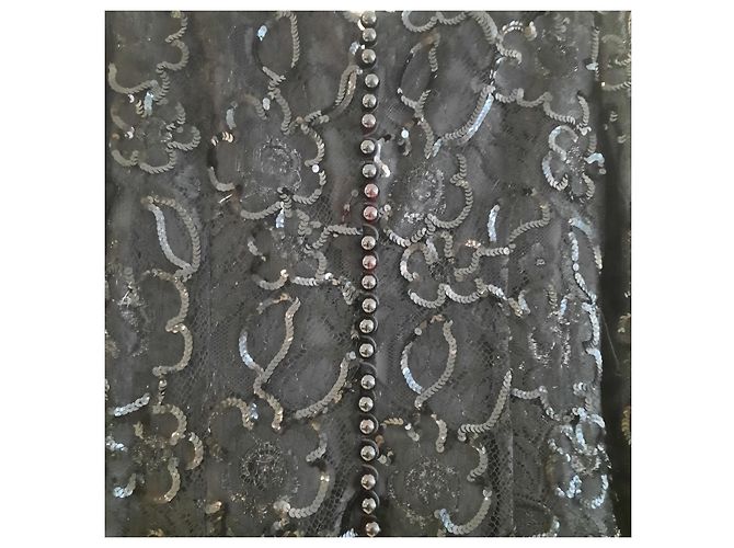 Georges Rech - Giacca nera con paillettes Nero - vista 3