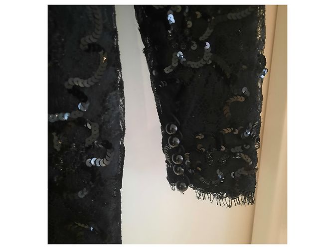 Georges Rech - Giacca nera con paillettes Nero - vista 6