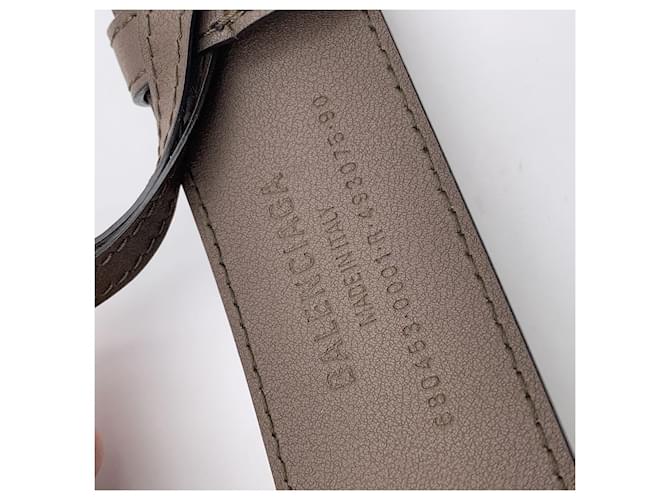 Gucci x Balenciaga Hacker Project Monogramm BB Canvas Gürtelgröße 90 Beige - Ansicht 6