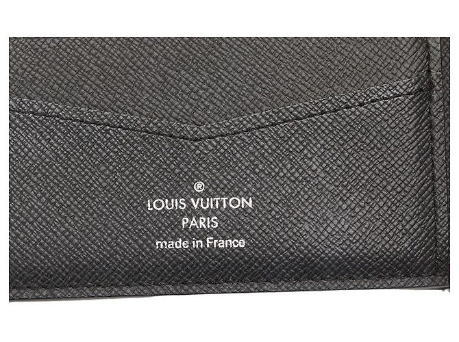 Slender Louis Vuitton Cartera delgada Damier Graphite N63261 Negro - vista 7