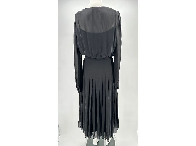 SCHIAPARELLI Kleider T.fr 38 Silk Schwarz - Ansicht 2