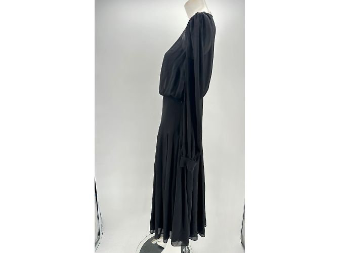 SCHIAPARELLI Kleider T.fr 38 Silk Schwarz - Ansicht 3