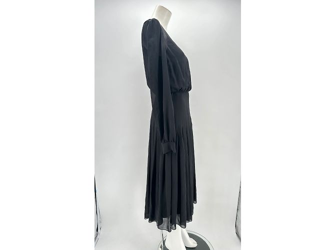 SCHIAPARELLI Kleider T.fr 38 Silk Schwarz - Ansicht 4