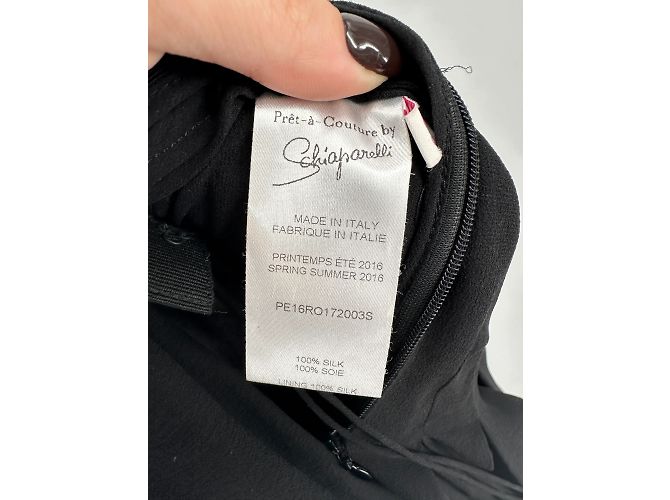 SCHIAPARELLI Kleider T.fr 38 Silk Schwarz - Ansicht 5