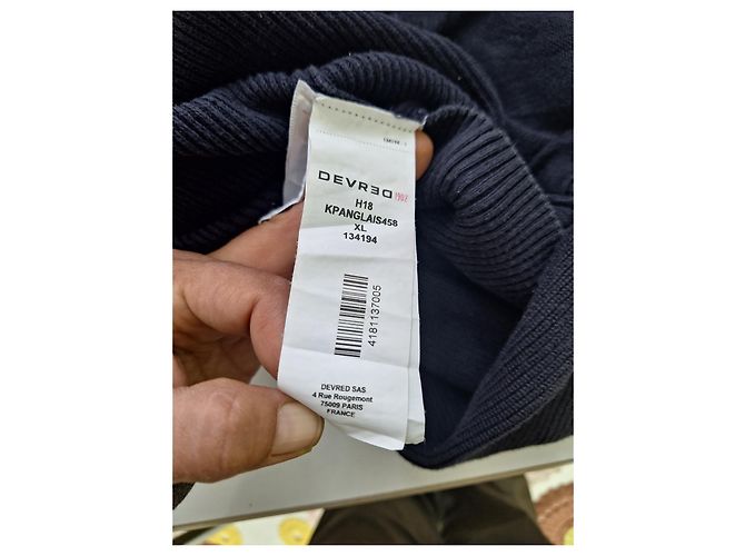 Autre Marque Devred Strickjacke aus Strick für Herren Blau Marineblau Dunkelblau - Ansicht 7