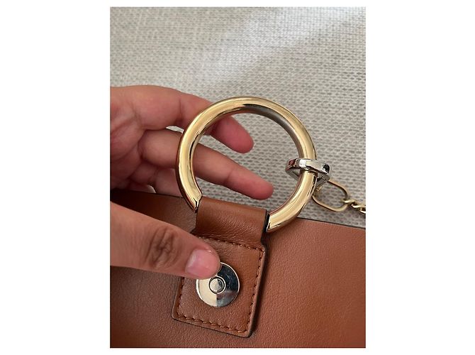 Chloé Faye Handtasche Leder Camel Kamel - Ansicht 10
