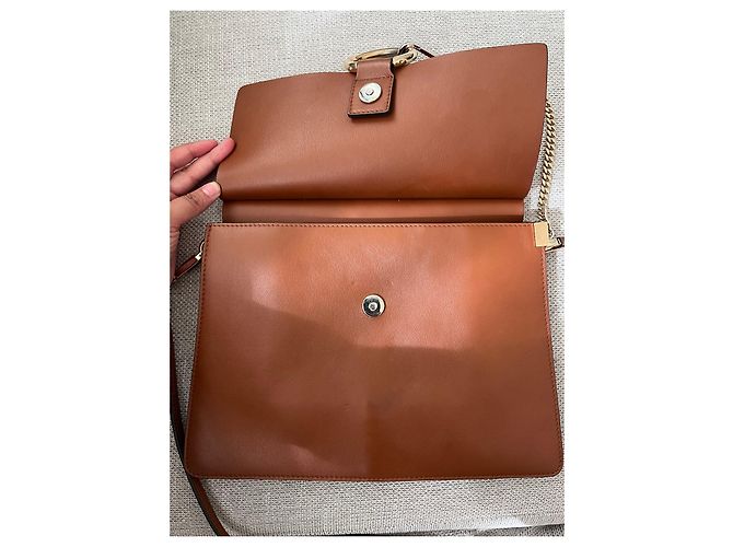 Chloé Faye Handtasche Leder Camel Kamel - Ansicht 11