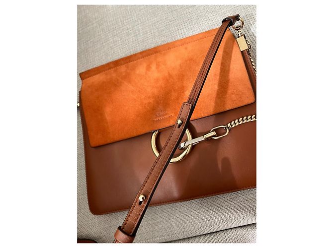 Chloé Faye Handtasche Leder Camel Kamel - Ansicht 2