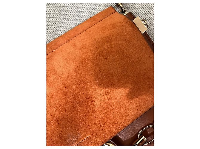 Chloé Faye Handtasche Leder Camel Kamel - Ansicht 9