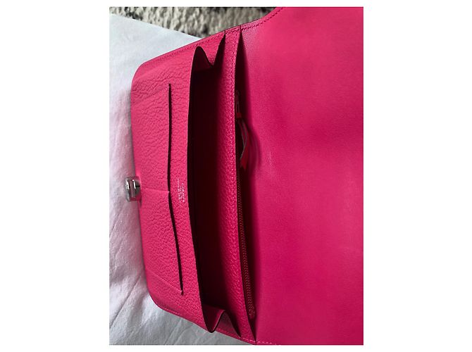 Cartera Hermès Dogon Duo Rosa Togo - vista 5
