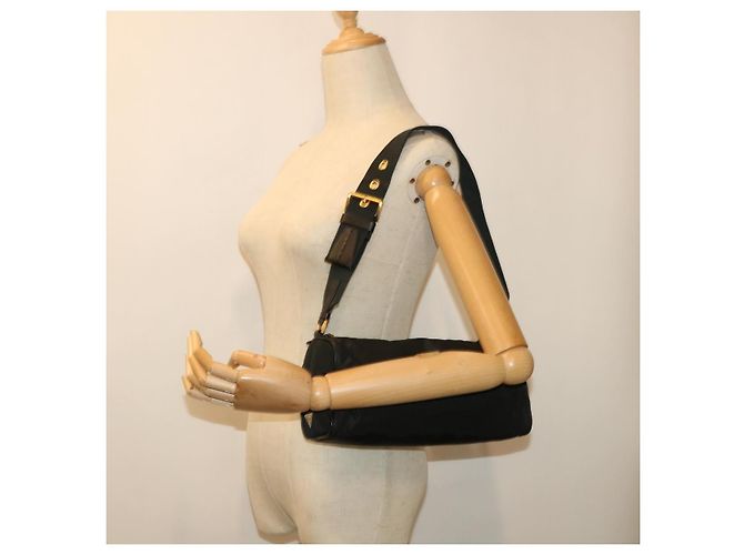 PRADA Borsa a tracolla Nylon Nero Auth ar10096 - vista 22
