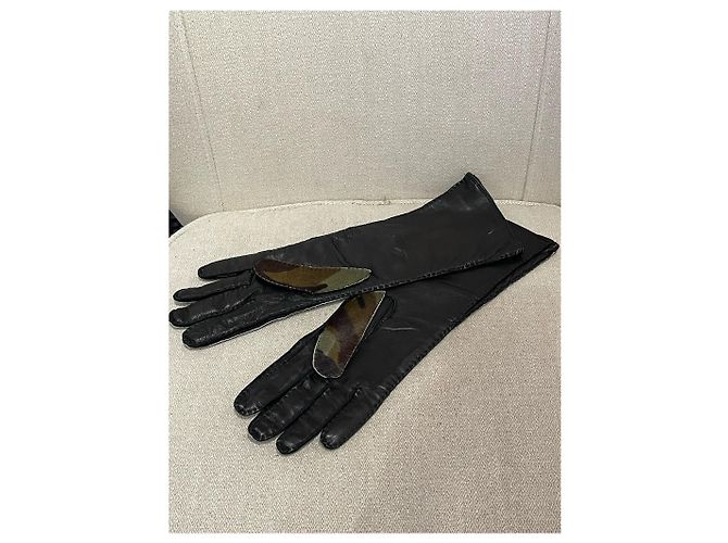 Guanti PRADA T.pollici 7 Pelle Nero - vista 2