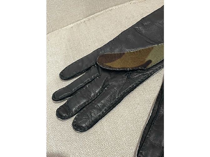 Guanti PRADA T.pollici 7 Pelle Nero - vista 3