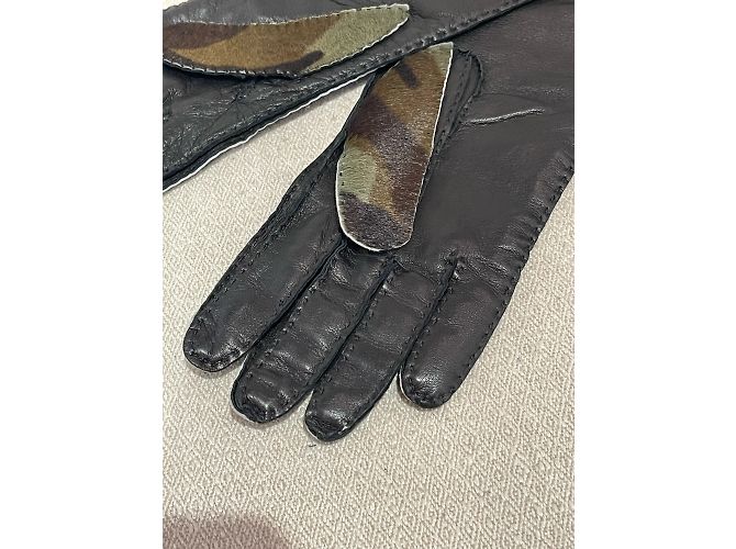 Guanti PRADA T.pollici 7 Pelle Nero - vista 4