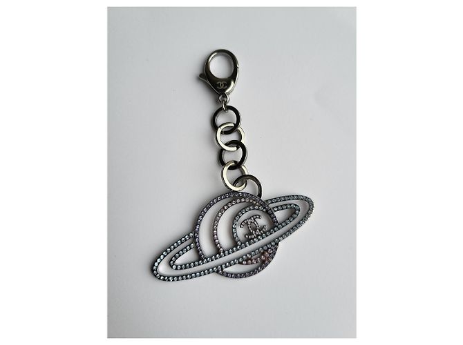 Portachiavi o catena per borsa Chanel Silver hardware - vista 2