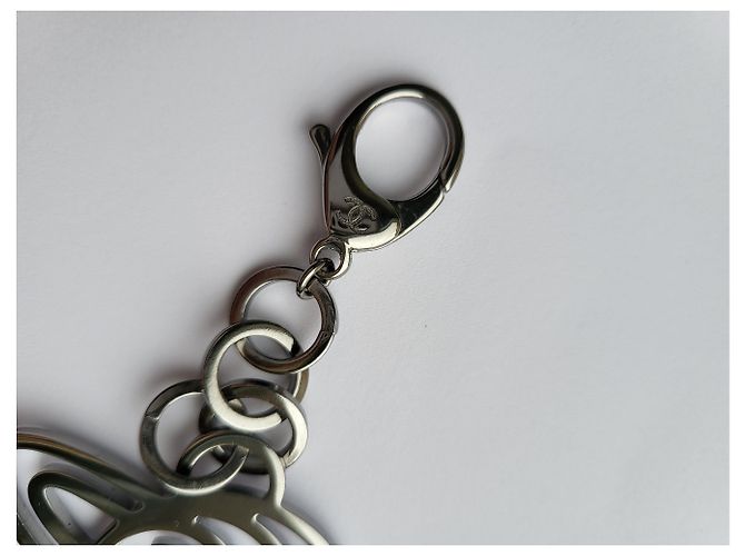 Portachiavi o catena per borsa Chanel Silver hardware - vista 4