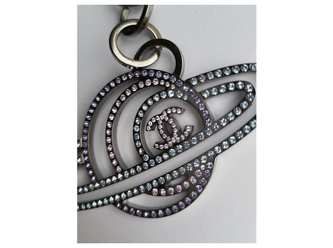 Portachiavi o catena per borsa Chanel Silver hardware - vista 5