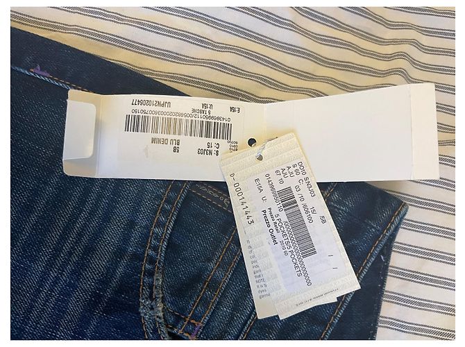 Armani Jeans aus Denim für Mädchen in Navy Blau Größe 15 ans Marineblau - Ansicht 4