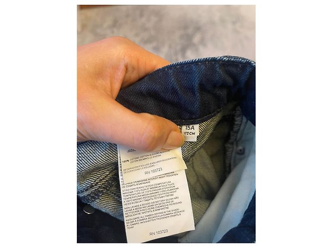 Armani Jeans aus Denim für Mädchen in Navy Blau Größe 15 ans Marineblau - Ansicht 6