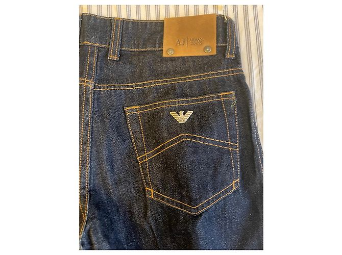 Armani Jean en denim bleu marine garçon 13 ans - vue 2