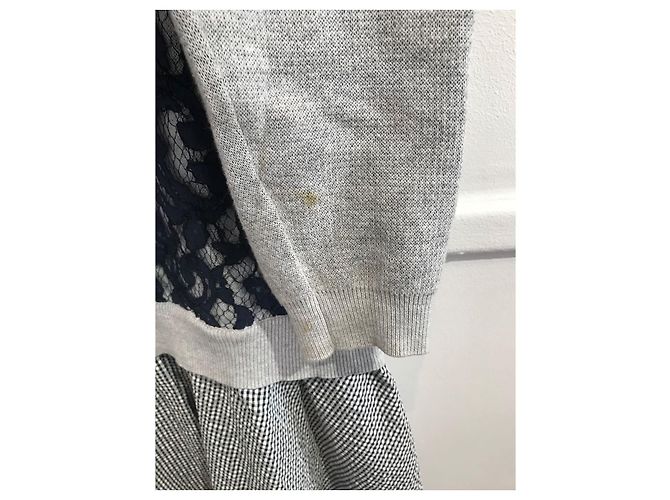 Vestidos CARVEN T.Internacional S Algodón Gris - vista 2