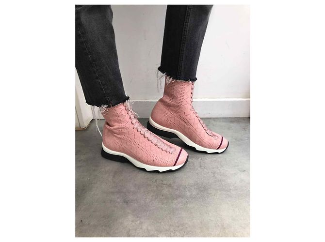 FENDI Trainer T.EU 36 Stoff Pink - Ansicht 2