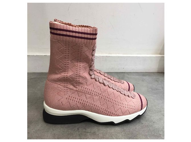 FENDI Trainer T.EU 36 Stoff Pink - Ansicht 3