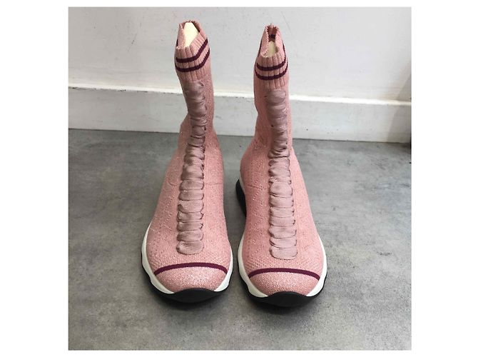 FENDI Trainer T.EU 36 Stoff Pink - Ansicht 4