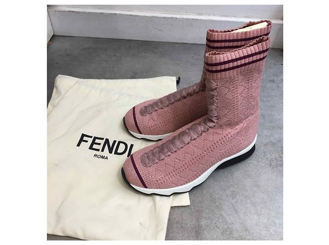 FENDI Trainer T.EU 36 Stoff Pink - Ansicht 6
