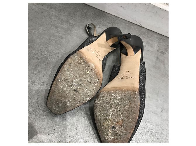 JIMMY CHOO Tacchi T.EU 39 Glitter Grigio - vista 5