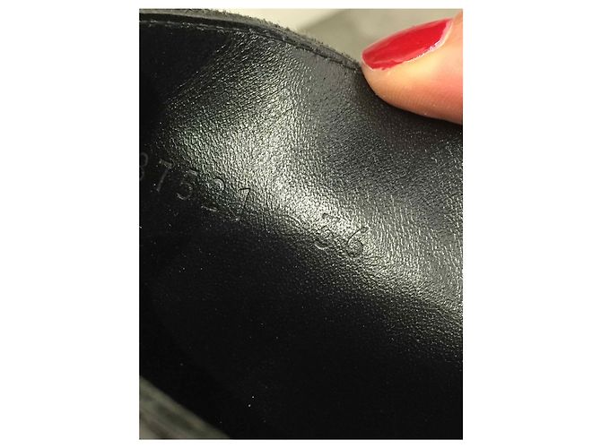 Botas SAINT LAURENT T.EU 36 Cuero charol Negro - vista 5