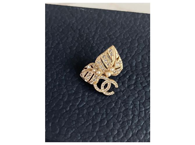 Pendientes Chanel Oro Gold hardware - vista 9